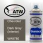 Preview: Chevrolet, Dark Gray (Interior), WA9780: 400ml Sprühdose, von ATW Autoteile West.